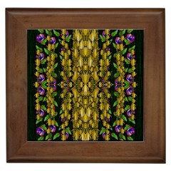 Fanciful Fantasy Flower Forest Framed Tile by pepitasart