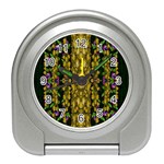 Fanciful Fantasy Flower Forest Travel Alarm Clock Front