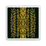 Fanciful Fantasy Flower Forest Memory Card Reader (Square) Front