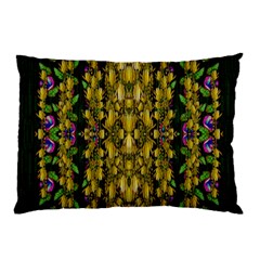 Fanciful Fantasy Flower Forest Pillow Case (two Sides) by pepitasart