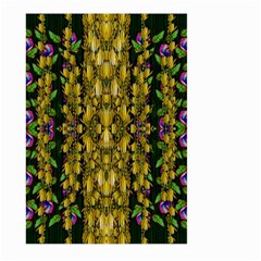 Fanciful Fantasy Flower Forest Large Garden Flag (two Sides) by pepitasart