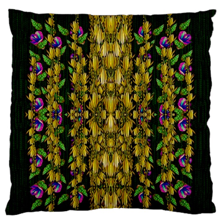 Fanciful Fantasy Flower Forest Standard Flano Cushion Case (Two Sides)