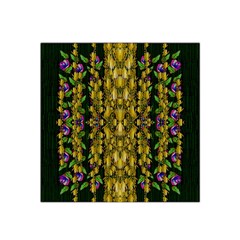 Fanciful Fantasy Flower Forest Satin Bandana Scarf by pepitasart