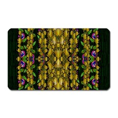 Fanciful Fantasy Flower Forest Magnet (rectangular) by pepitasart