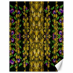 Fanciful Fantasy Flower Forest Canvas 12  X 16  by pepitasart