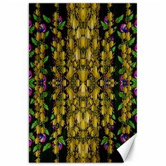 Fanciful Fantasy Flower Forest Canvas 20  X 30  by pepitasart