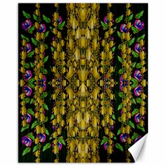 Fanciful Fantasy Flower Forest Canvas 11  X 14  by pepitasart