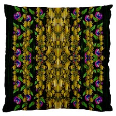 Fanciful Fantasy Flower Forest Large Cushion Case (one Side) by pepitasart