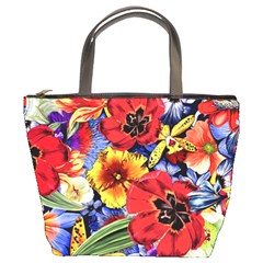 Flower Pattern Bucket Bag by CoshaArt