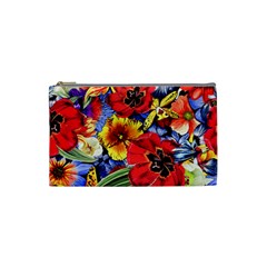 Flower Pattern Cosmetic Bag (small)