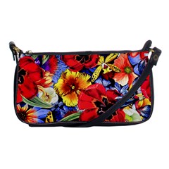 Flower Pattern Shoulder Clutch Bag