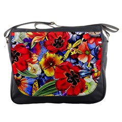 Flower Pattern Messenger Bag