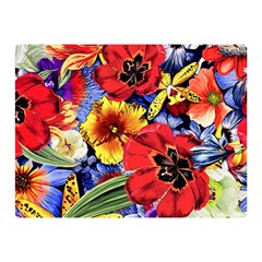 Flower Pattern Double Sided Flano Blanket (mini)  by CoshaArt