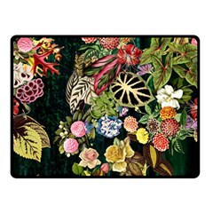 Tropical Pattern Double Sided Fleece Blanket (small) 