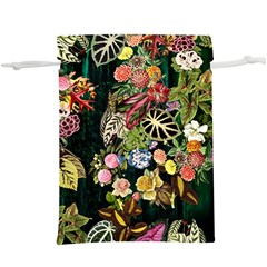 Tropical Pattern  Lightweight Drawstring Pouch (xl) by CoshaArt