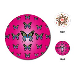 Butterfly Playing Cards Single Design (round)