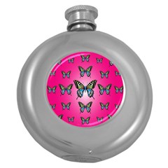 Butterfly Round Hip Flask (5 Oz) by Dutashop