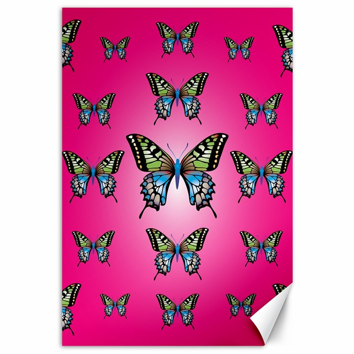 Butterfly Canvas 12  x 18 