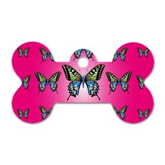 Butterfly Dog Tag Bone (two Sides) by Dutashop