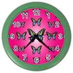 Butterfly Color Wall Clock Front