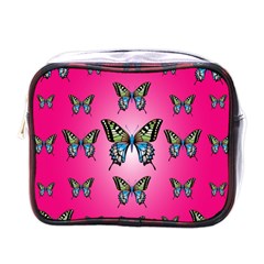 Butterfly Mini Toiletries Bag (one Side) by Dutashop