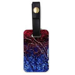 Autumn Fractal Forest Background Luggage Tag (one Side) by Amaryn4rt