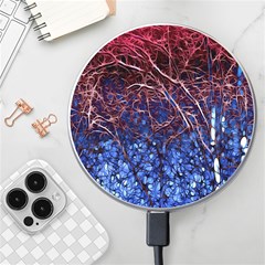 Autumn Fractal Forest Background Wireless Charger