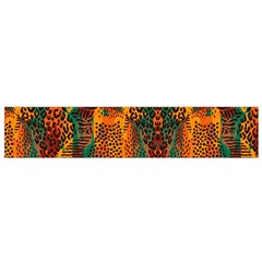 Red Abbey Abstract Animal Print Small Flano Scarf