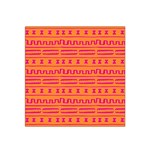 Mudcloth Hot Tangerine Satin Bandana Scarf Front