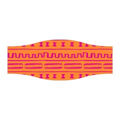 Mudcloth Hot Tangerine Stretchable Headband by MickiRedd