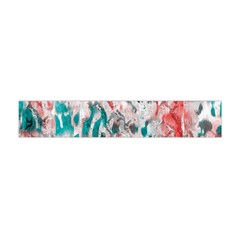 Colorful Spotted Reptilian Coral Flano Scarf (mini) by MickiRedd