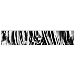 Zebra Leopard Black 7000 Small Flano Scarf