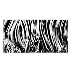 Zebra Leopard Black 7000 Satin Shawl