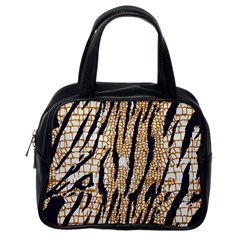 Tiger Snake Black 7000 Classic Handbag (one Side) by MickiRedd