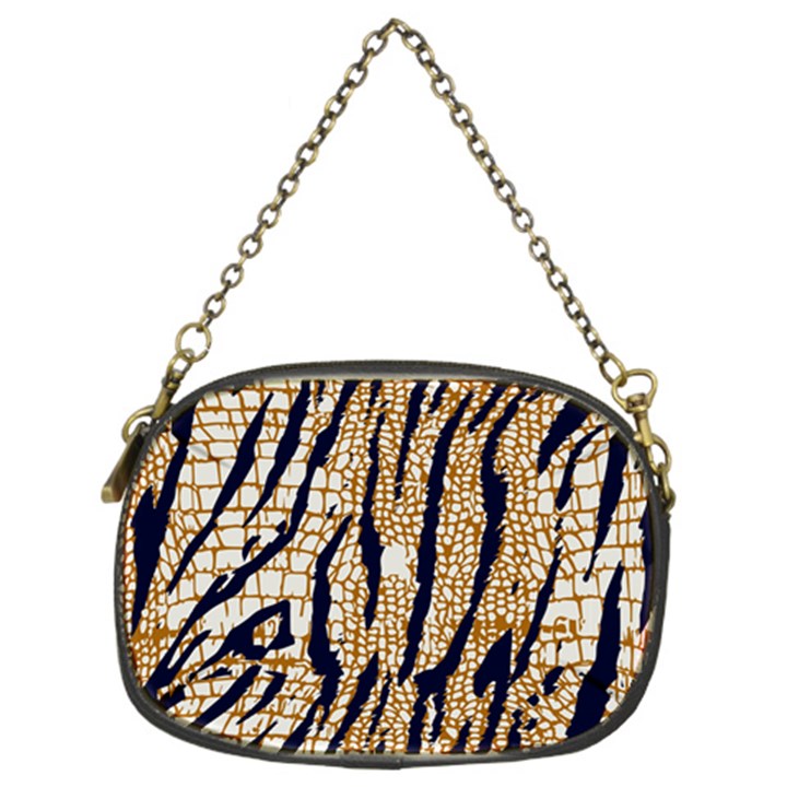 Tiger Snake Black 7000 Chain Purse (Two Sides)