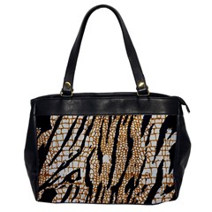 Tiger Snake Black 7000 Oversize Office Handbag by MickiRedd