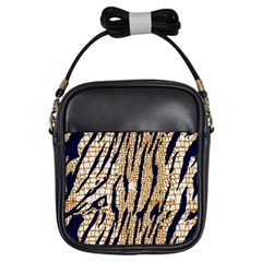 Tiger Snake Black 7000 Girls Sling Bag by MickiRedd