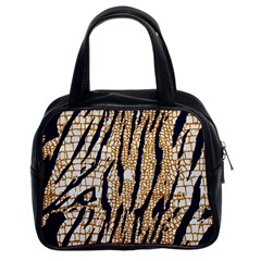 Tiger Snake Black 7000 Classic Handbag (two Sides) by MickiRedd