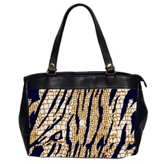 Tiger Snake Black 7000 Oversize Office Handbag (2 Sides) by MickiRedd