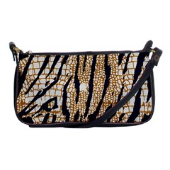 Tiger Snake Black 7000 Shoulder Clutch Bag by MickiRedd