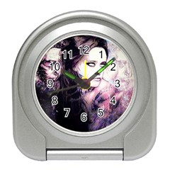 Sakura Girl Travel Alarm Clock by MRNStudios