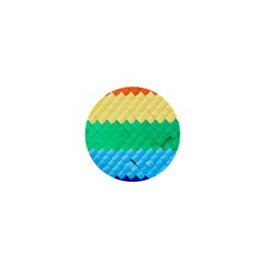 Mandalas-1084082 Textured-rainbow 1  Mini Buttons by jellybeansanddinosaurs