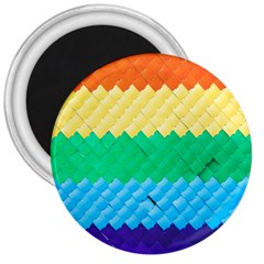 Mandalas-1084082 Textured-rainbow 3  Magnets by jellybeansanddinosaurs