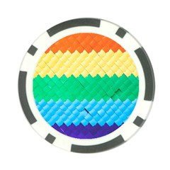 Mandalas-1084082 Textured-rainbow Poker Chip Card Guard (10 Pack) by jellybeansanddinosaurs