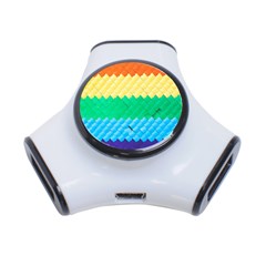 Mandalas-1084082 Textured-rainbow 3-port Usb Hub by jellybeansanddinosaurs