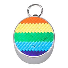 Mandalas-1084082 Textured-rainbow Mini Silver Compasses by jellybeansanddinosaurs