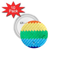 Mandalas-1084082 Textured-rainbow 1 75  Buttons (10 Pack) by jellybeansanddinosaurs