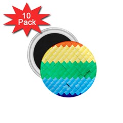 Mandalas-1084082 Textured-rainbow 1 75  Magnets (10 Pack)  by jellybeansanddinosaurs