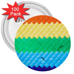 Mandalas-1084082 Textured-rainbow 3  Buttons (100 Pack)  by jellybeansanddinosaurs