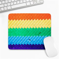 Mandalas-1084082 Textured-rainbow Large Mousepads by jellybeansanddinosaurs